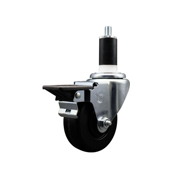 3-1/2'' Phenolic Swivel 1-3/8'' Expanding Stem Caster with Brake